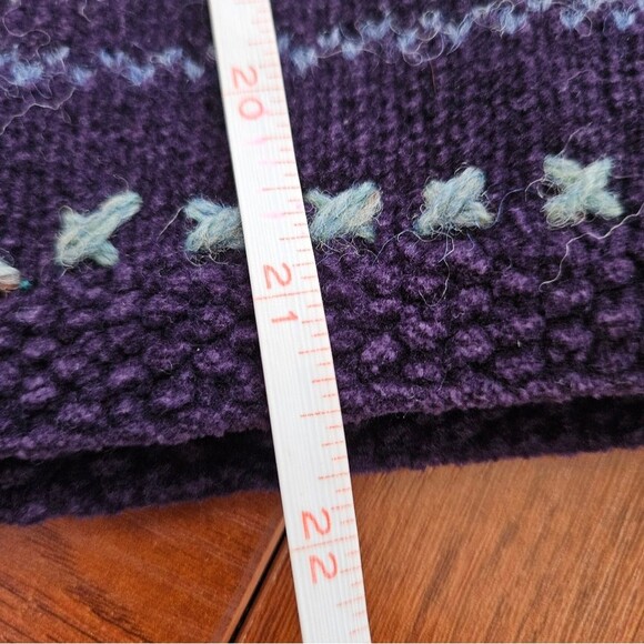 Vintage Robert Scott Vest Women's Medium Snowflake Wool Cotton Silk Knit EUC - Picture 6 of 8